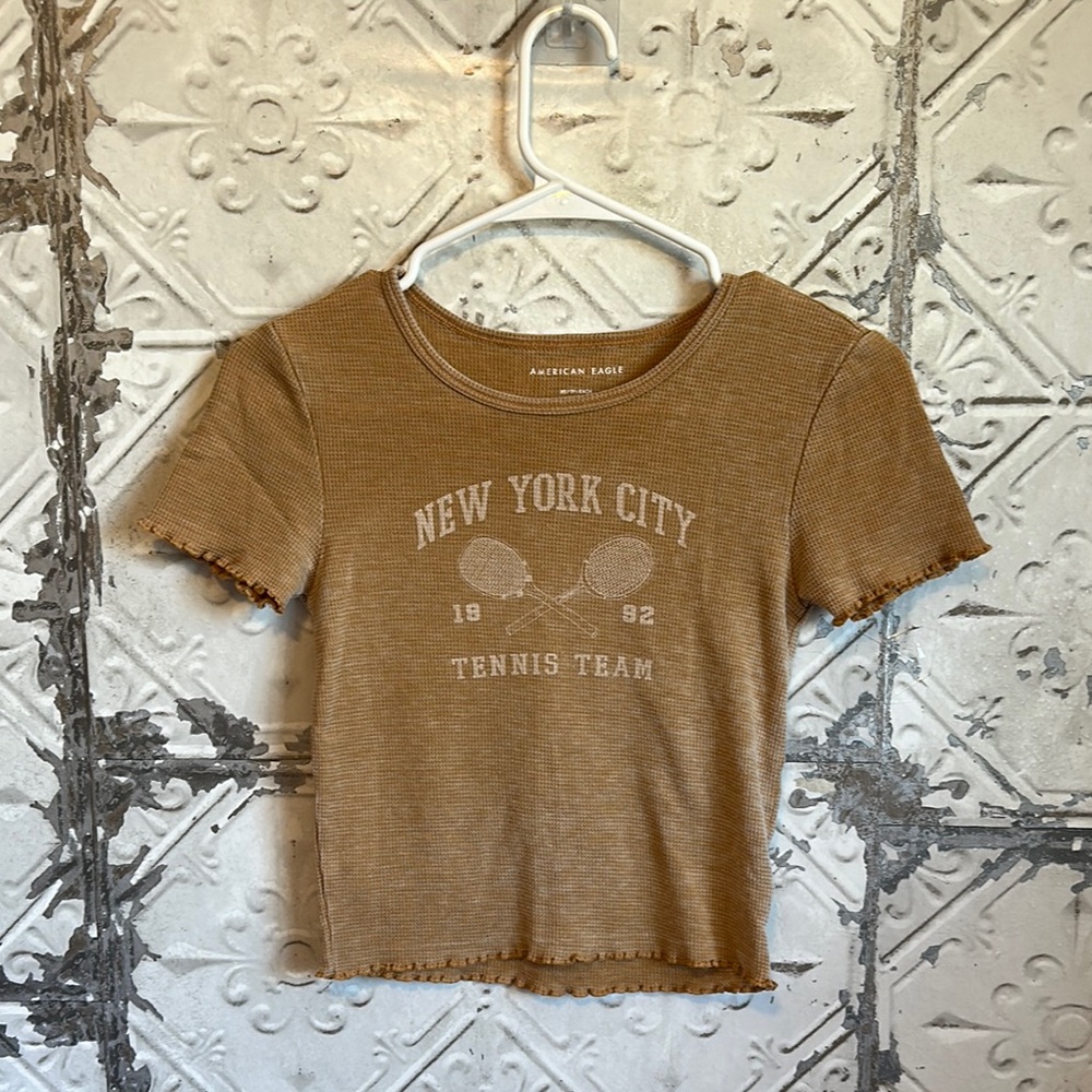 Brown New York City Tennis Team Tee